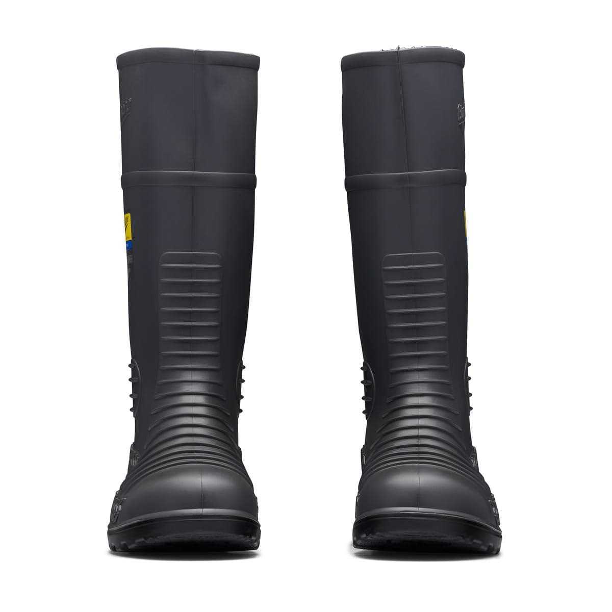 Blundstone Grey Safety Gumboot Back View