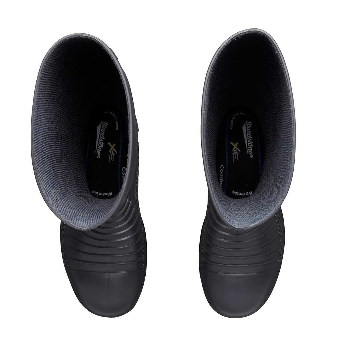 Blundstone Grey Safety Gumboots top view
