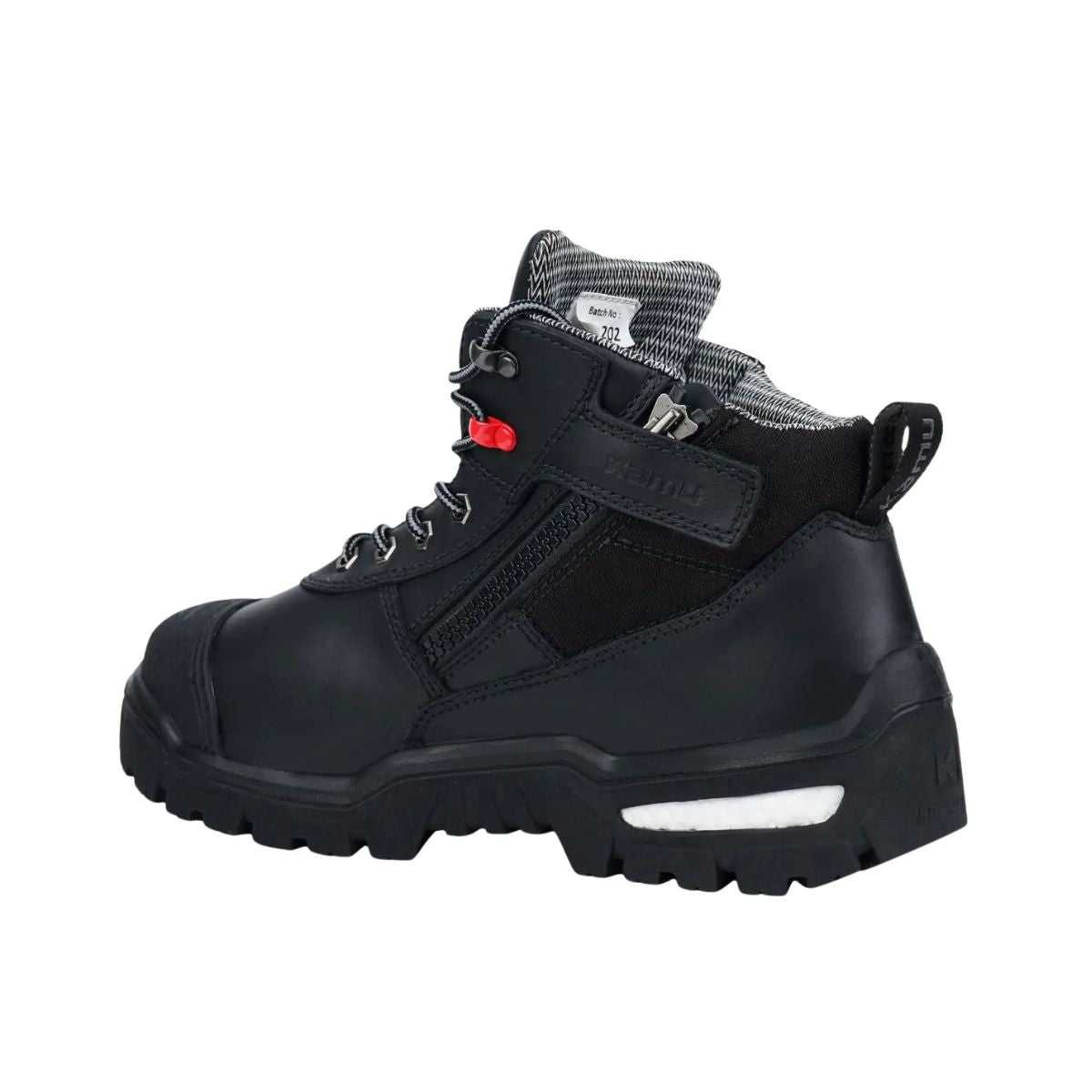 KAMU Spencer women's boot leather detail