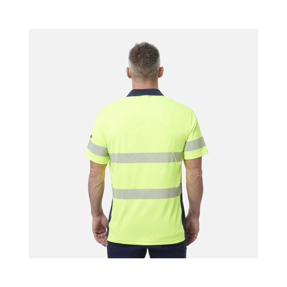KingGee Workcool SS polo K54215 close up logo placement