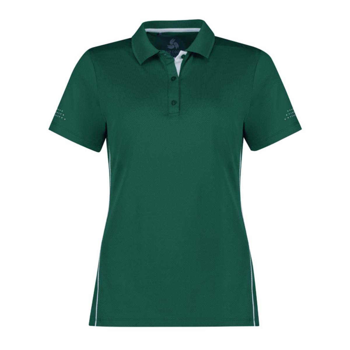Women's Balance Polo Shirt Green Front