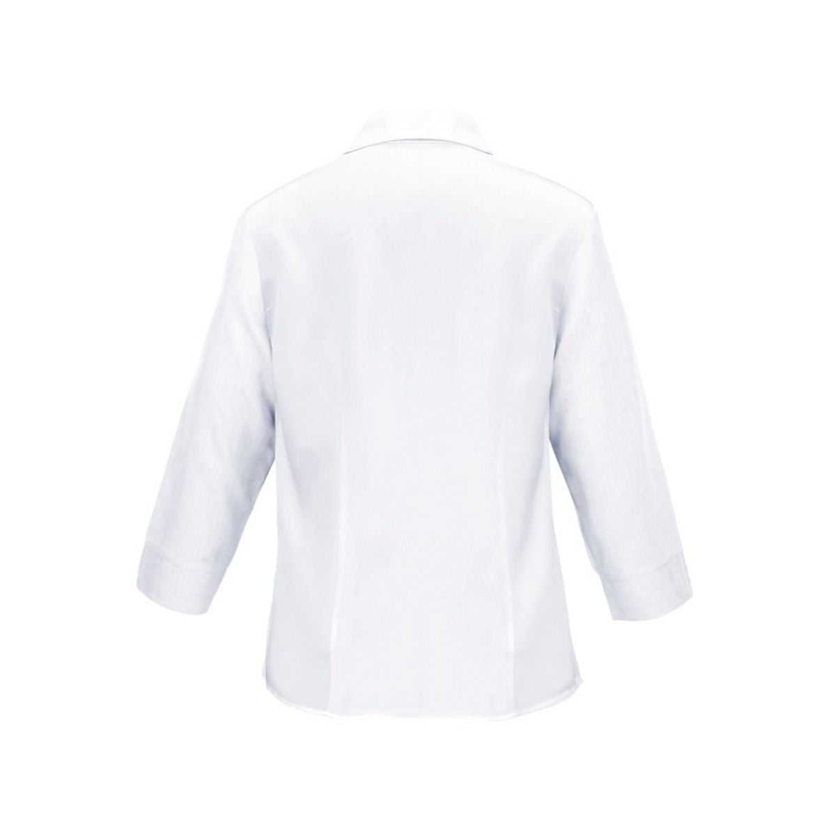 Biz Collection Womens Oasis 3/4 Sleeve Shirt LB3600 in White, rear view