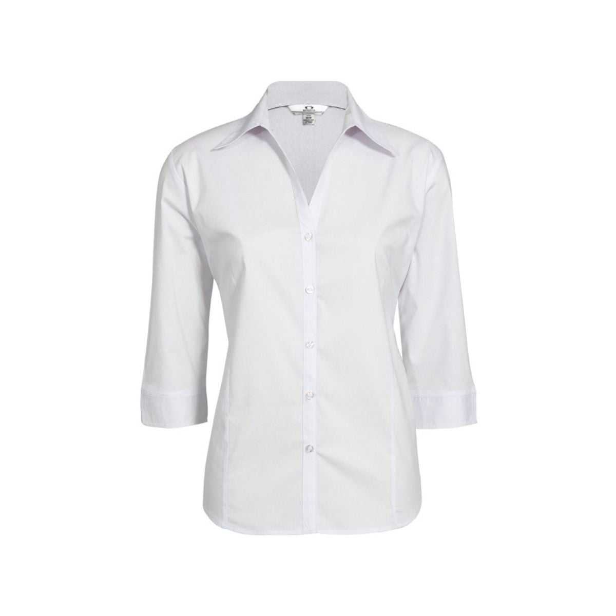 Biz Corporates Metro 3/4 Sleeve Shirt LB7300 in White