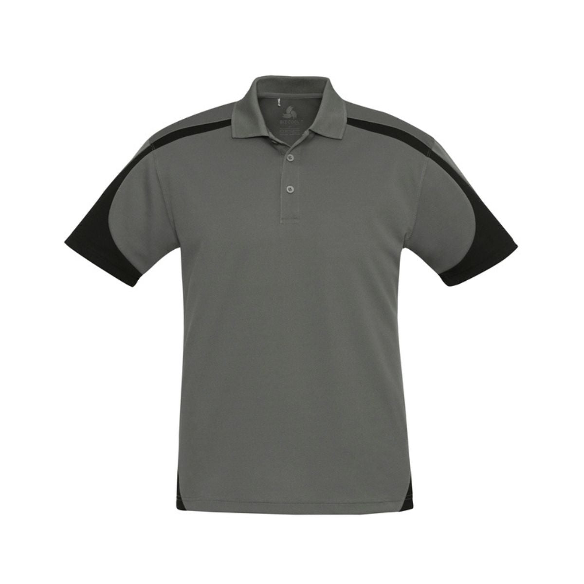 Men's Talon Short Sleeve Polo P401MS in grey with black accents