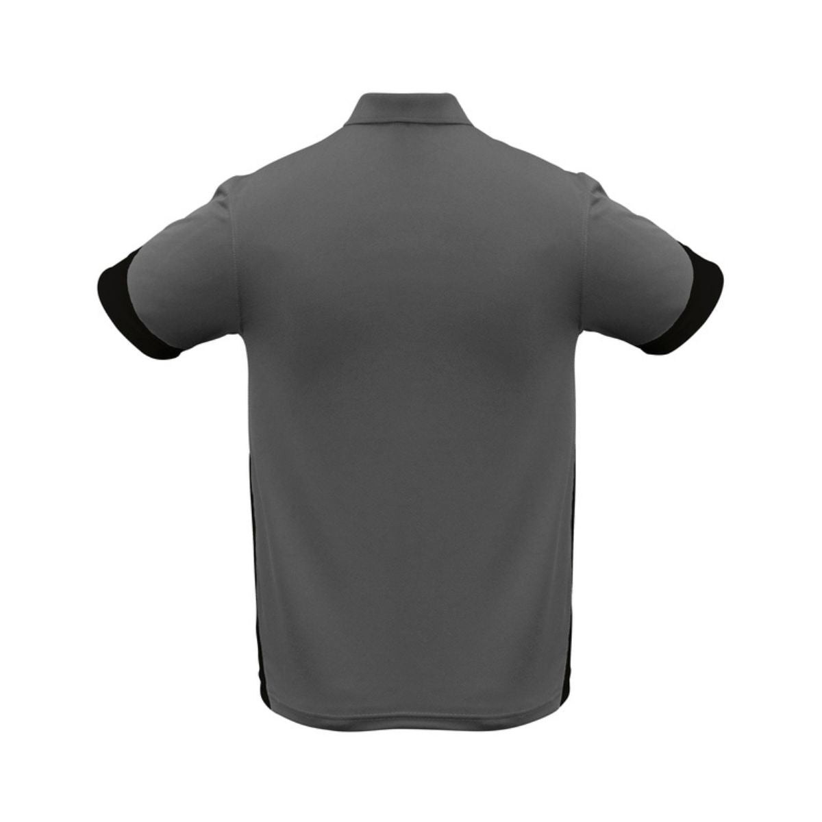 Back view of Men's Talon Short Sleeve Polo P401MS in grey