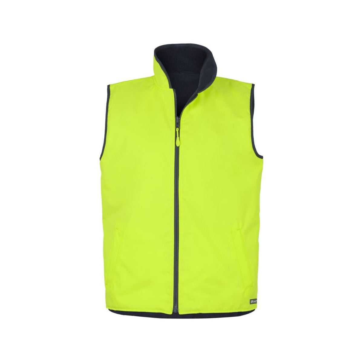 JB's Hi Vis Reversible Vest 6HRV in Lime/Navy