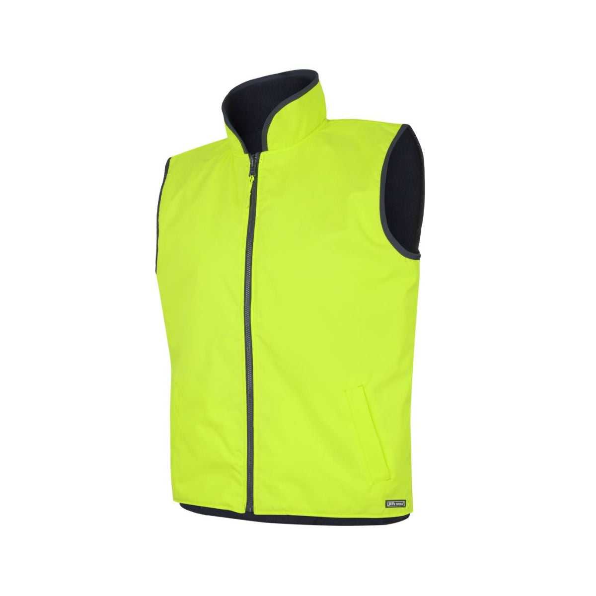 JB's Hi Vis Reversible Vest 6HRV in Lime/Navy, additional view
