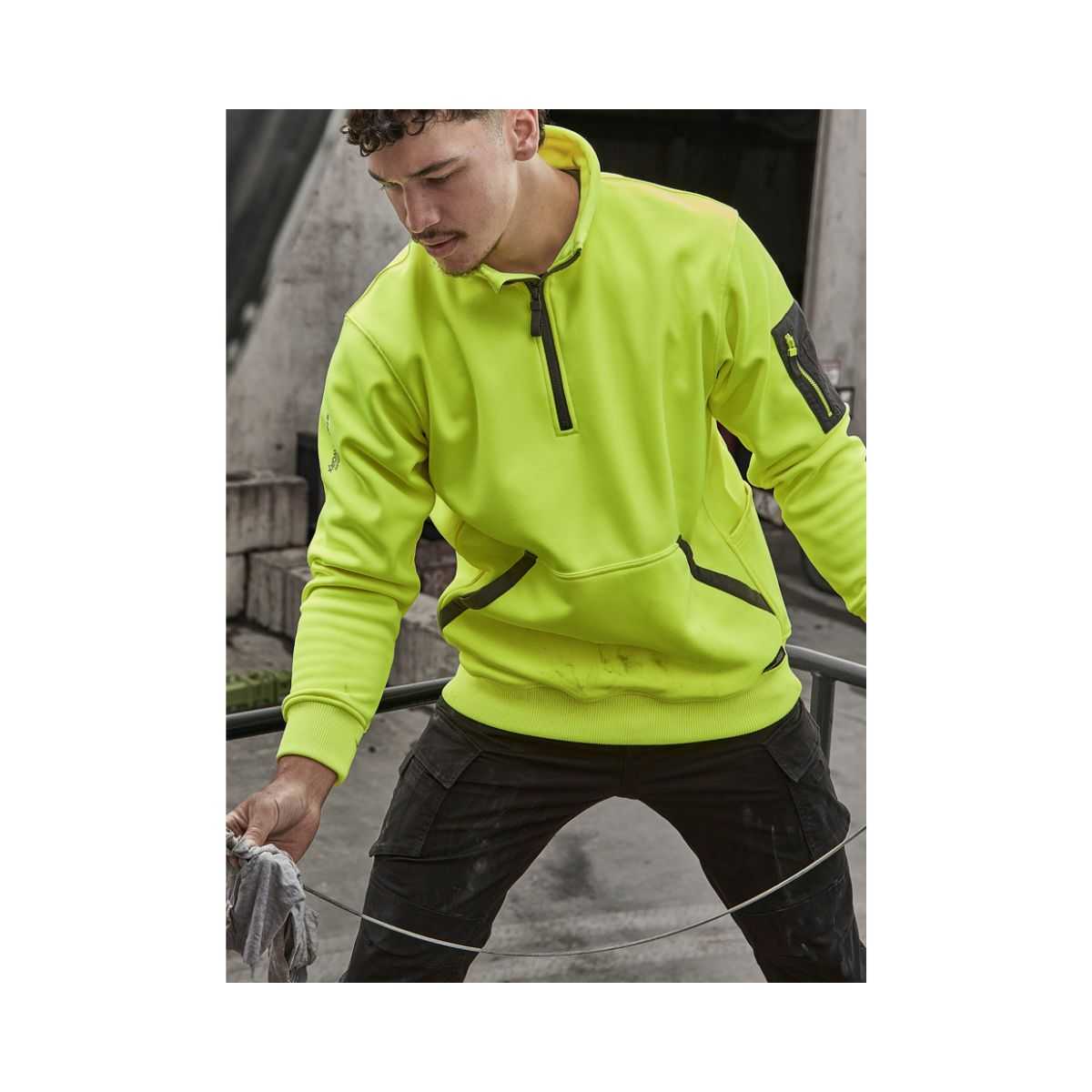 Syzmik Streetworx pullover three-quarter view