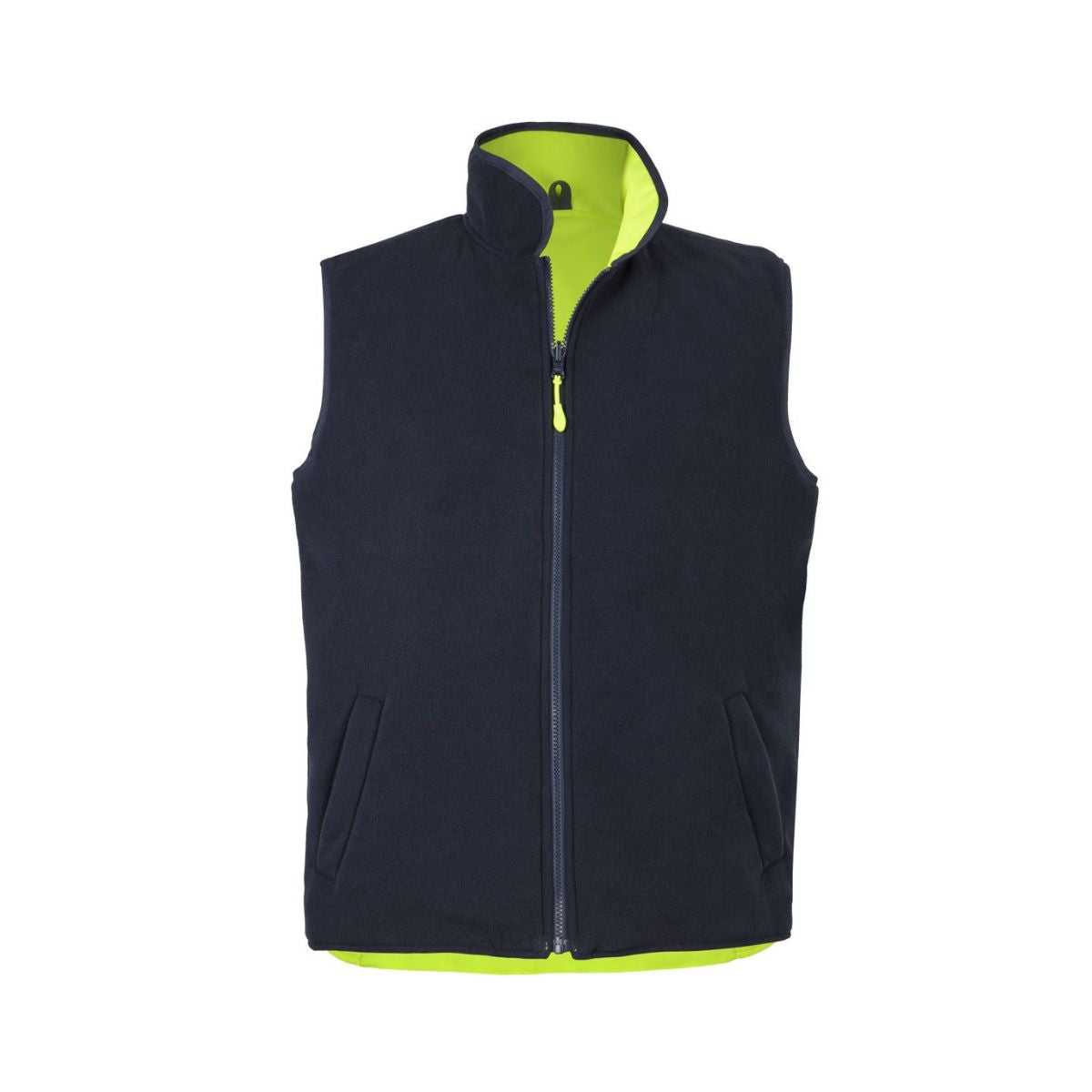 JB's Hi Vis Reversible Vest 6HRV in Lime/Navy, additional view