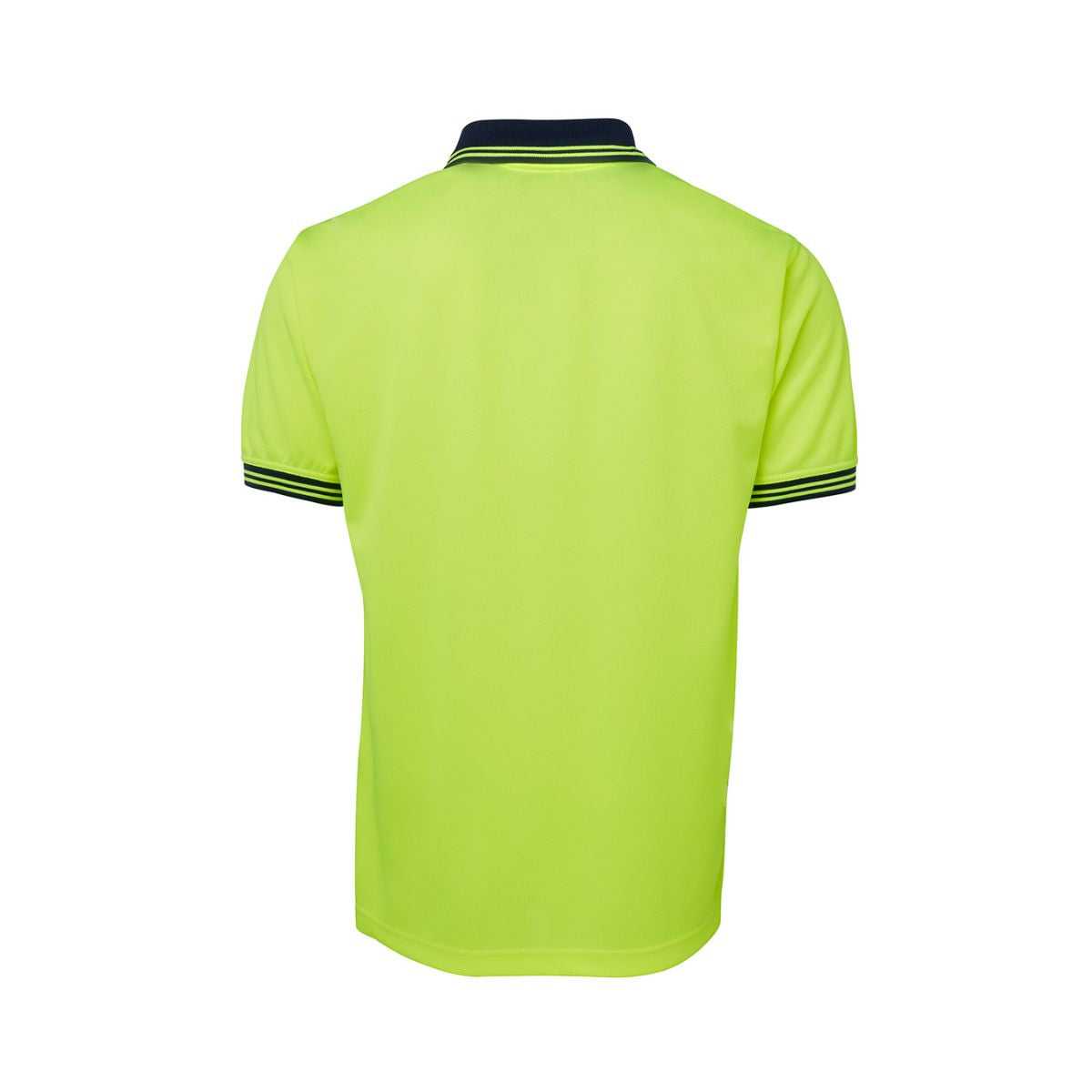 Hi Vis Traditional Short Sleeve Polo Shirt 6HVPS in Lime/Navy, additional view