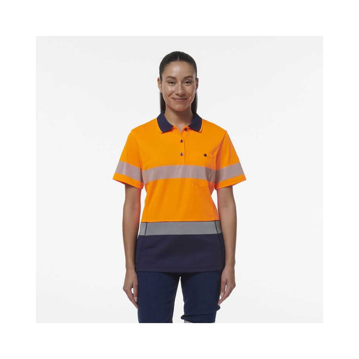 KingGee women's Workcool SS polo K44224 front view