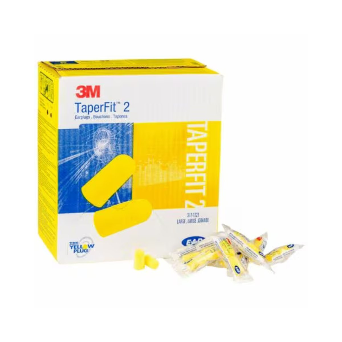 3M E-A-Rsoft TaperFit 2 earplugs box