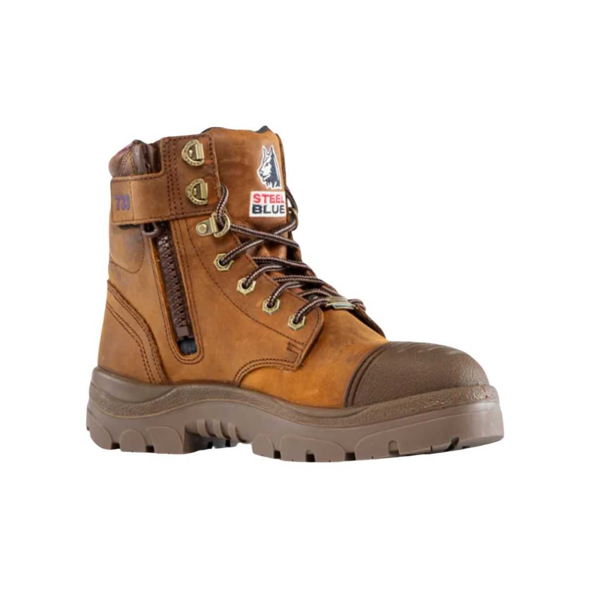Steel Blue Women's Argyle safety boot front view