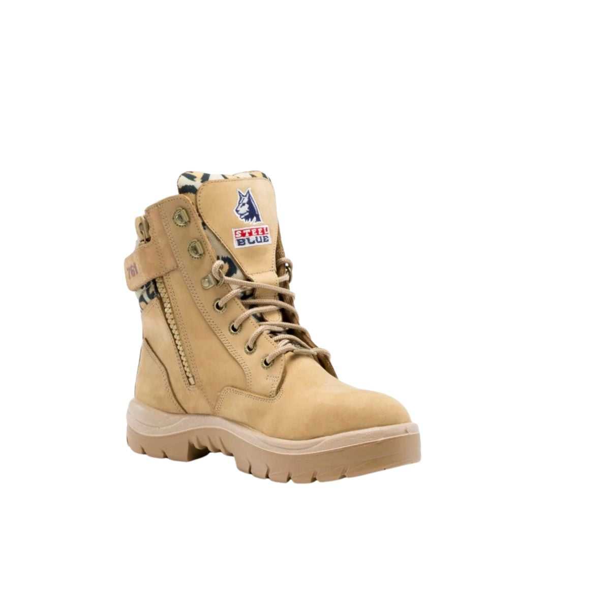 Steel Blue Southern Cross zip ladies safety boot front view