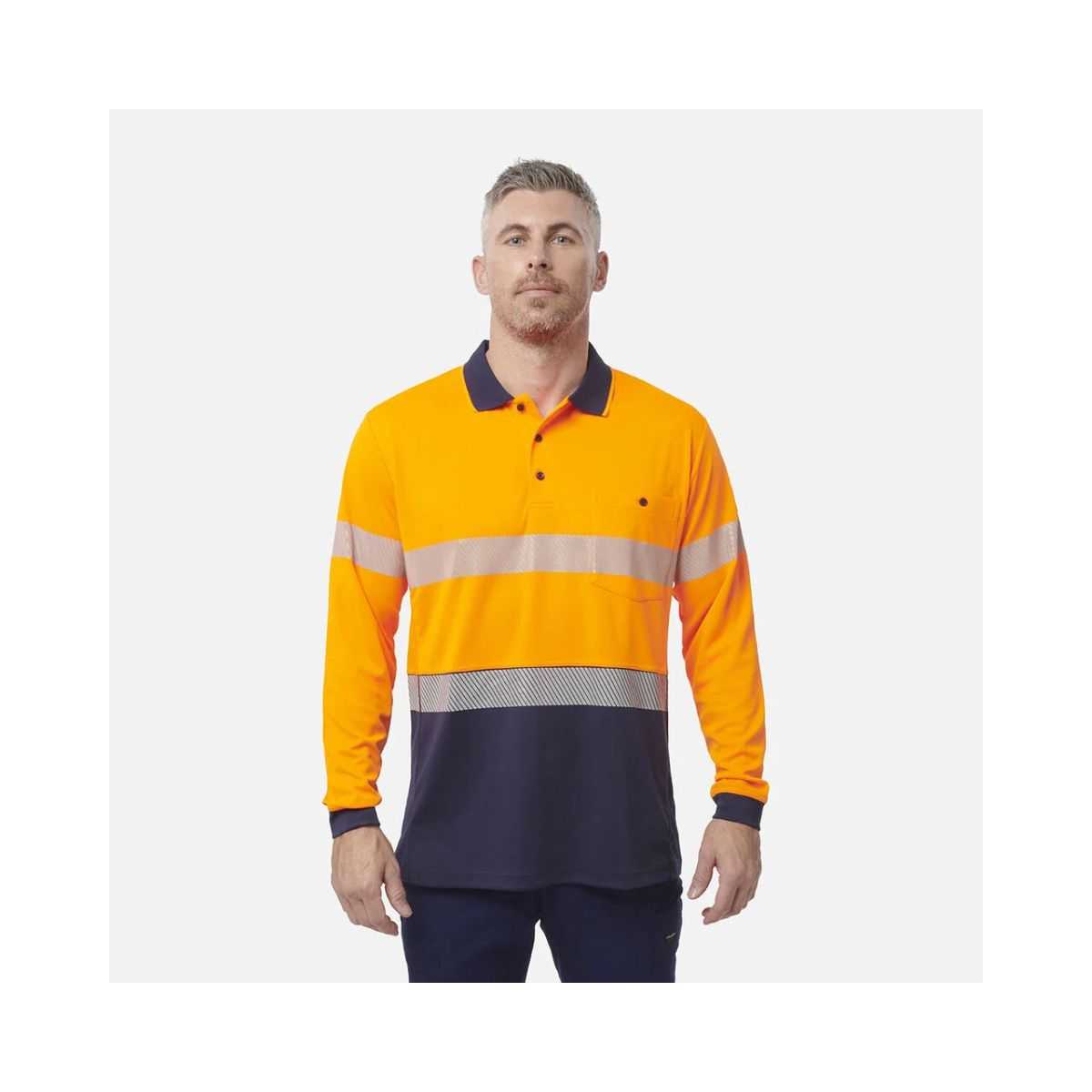 KingGee Workcool LS polo K54225 front view
