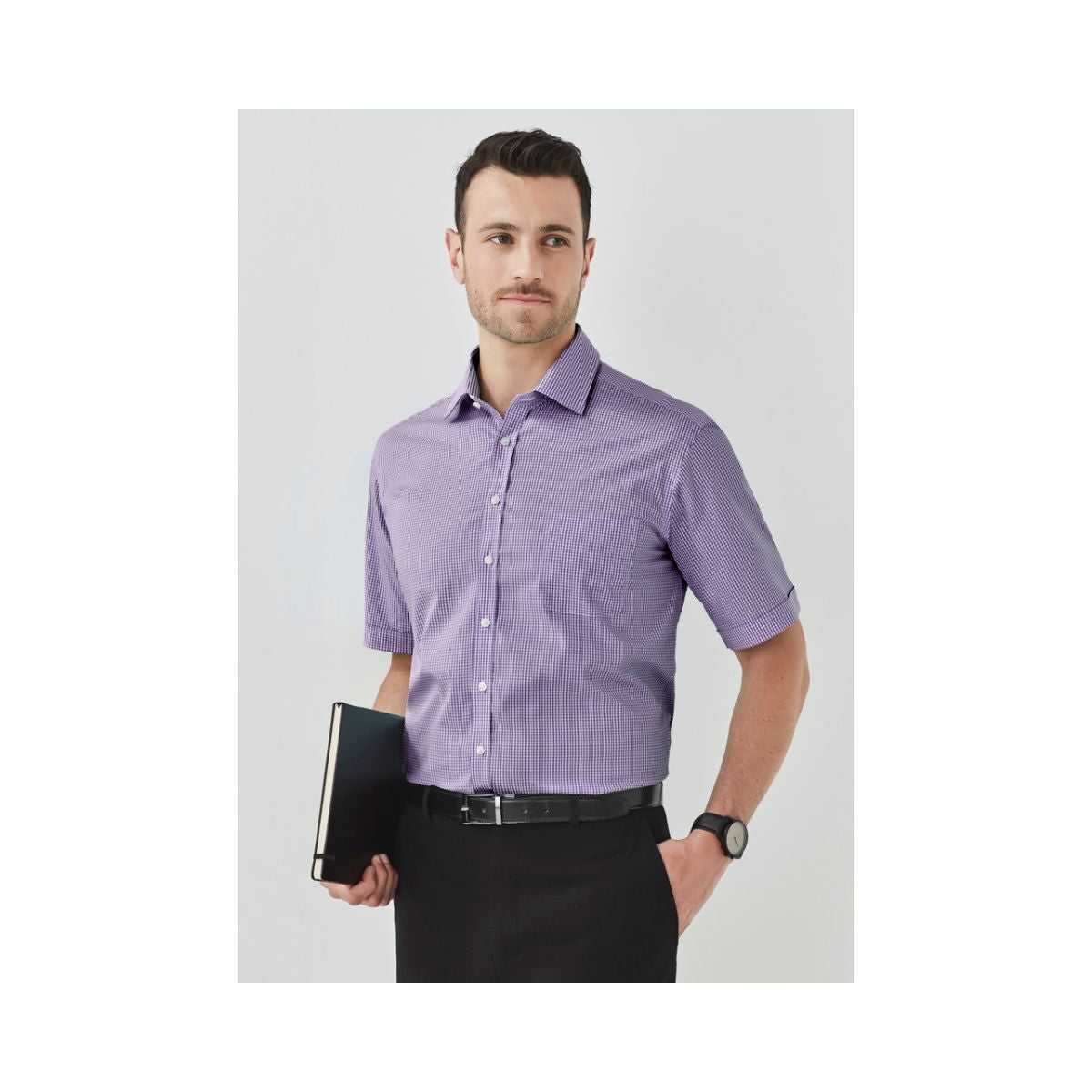 Biz Corporates Men's Newport Short Sleeve Shirt 42522