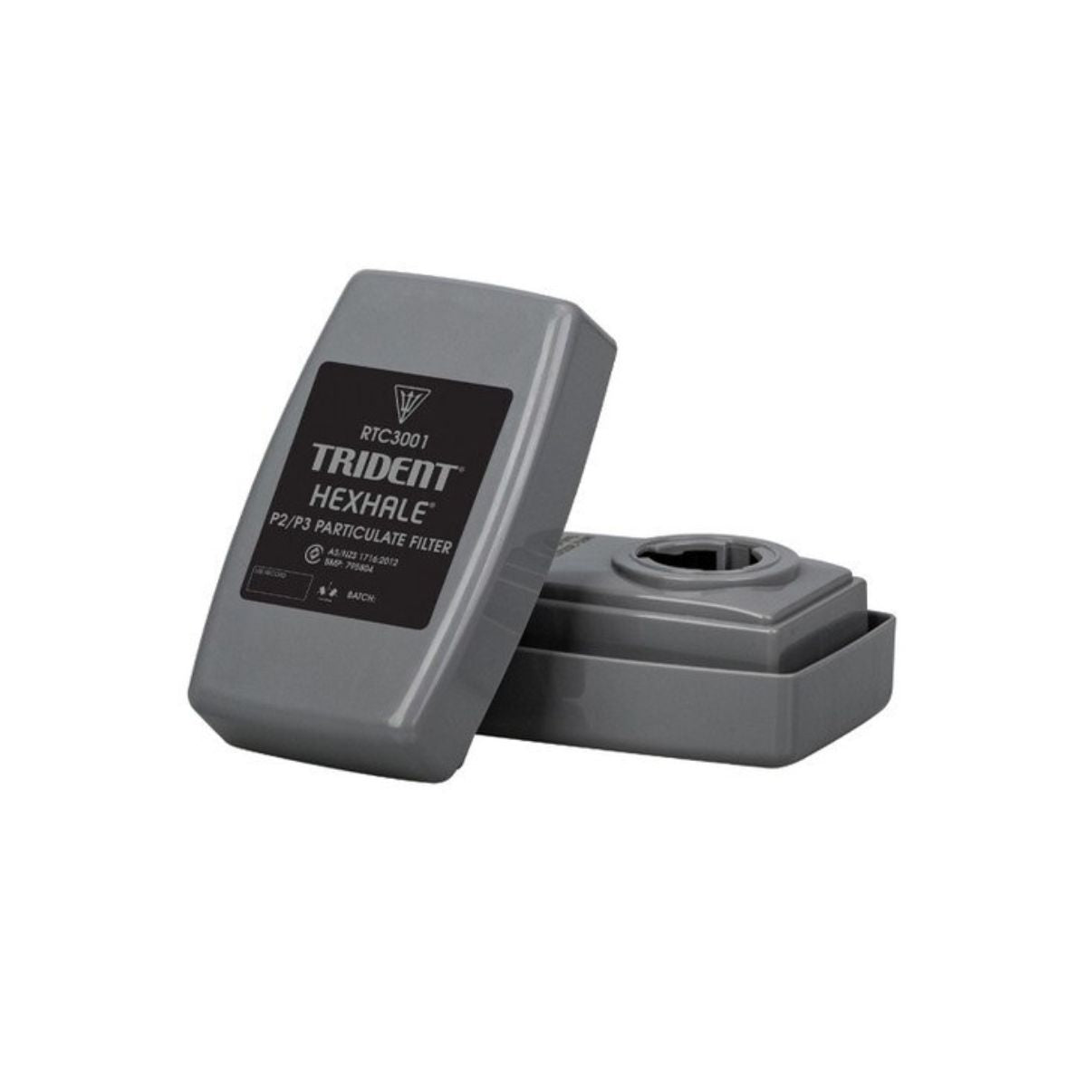 Respirator TRIDENT® HEXHALE® Hard Case P2/P3 Particulate with Nuisance Level Organic Vapour and Acid Gas Relief Filter (Pair)