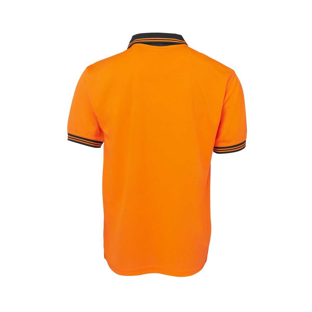 Hi Vis Traditional Short Sleeve Polo Shirt 6HVPS in Orange/Black, additional view