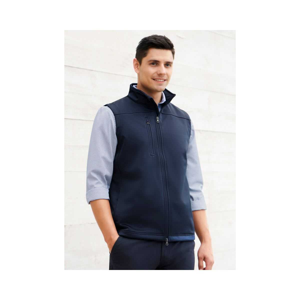 Biz Collection Men's Soft Shell Vest J3881