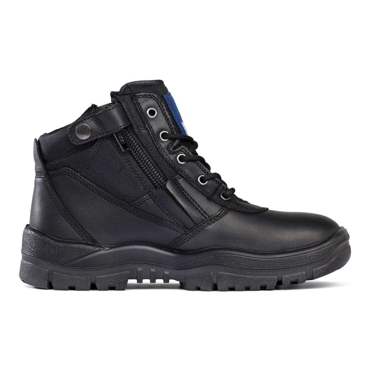 Mongrel Black ZipSider Ankle Safety Boot side view
