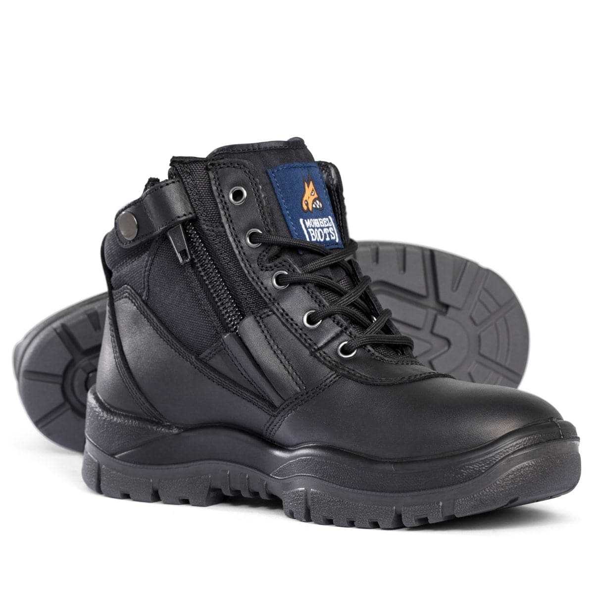 Mongrel Black ZipSider Ankle Safety Boot
