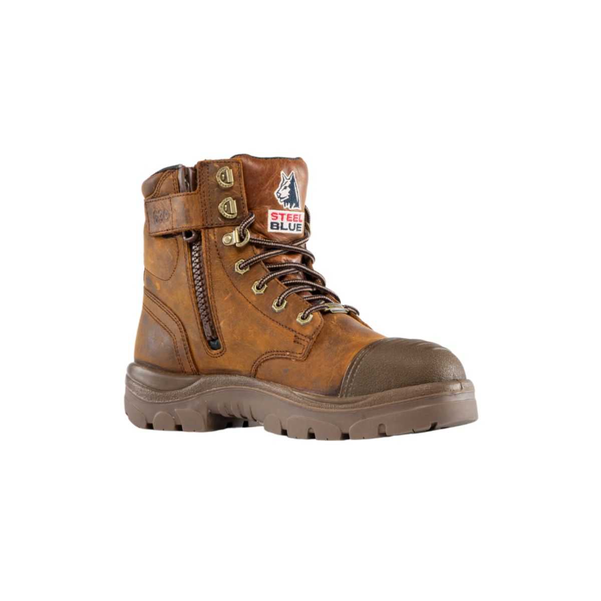 Steel Blue Argyle waterproof boot sole detail