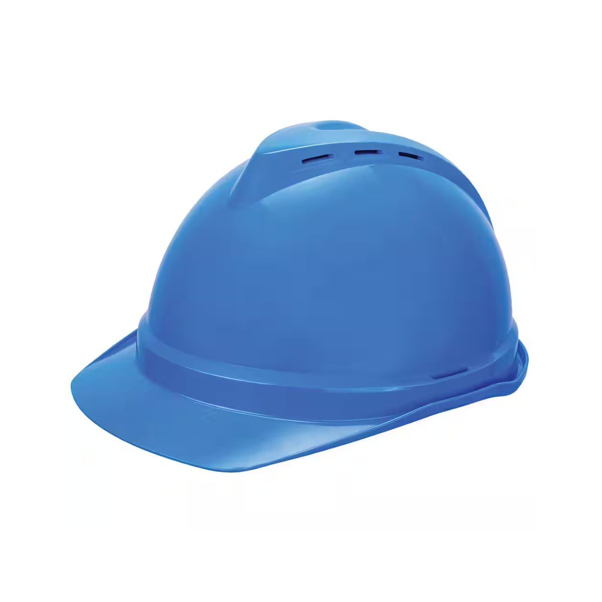 MSA V-Gard 500 Hard Hat, Vented, Push-Key 6pt Suspension, Metal Lamp Bracket 229355V (Each)