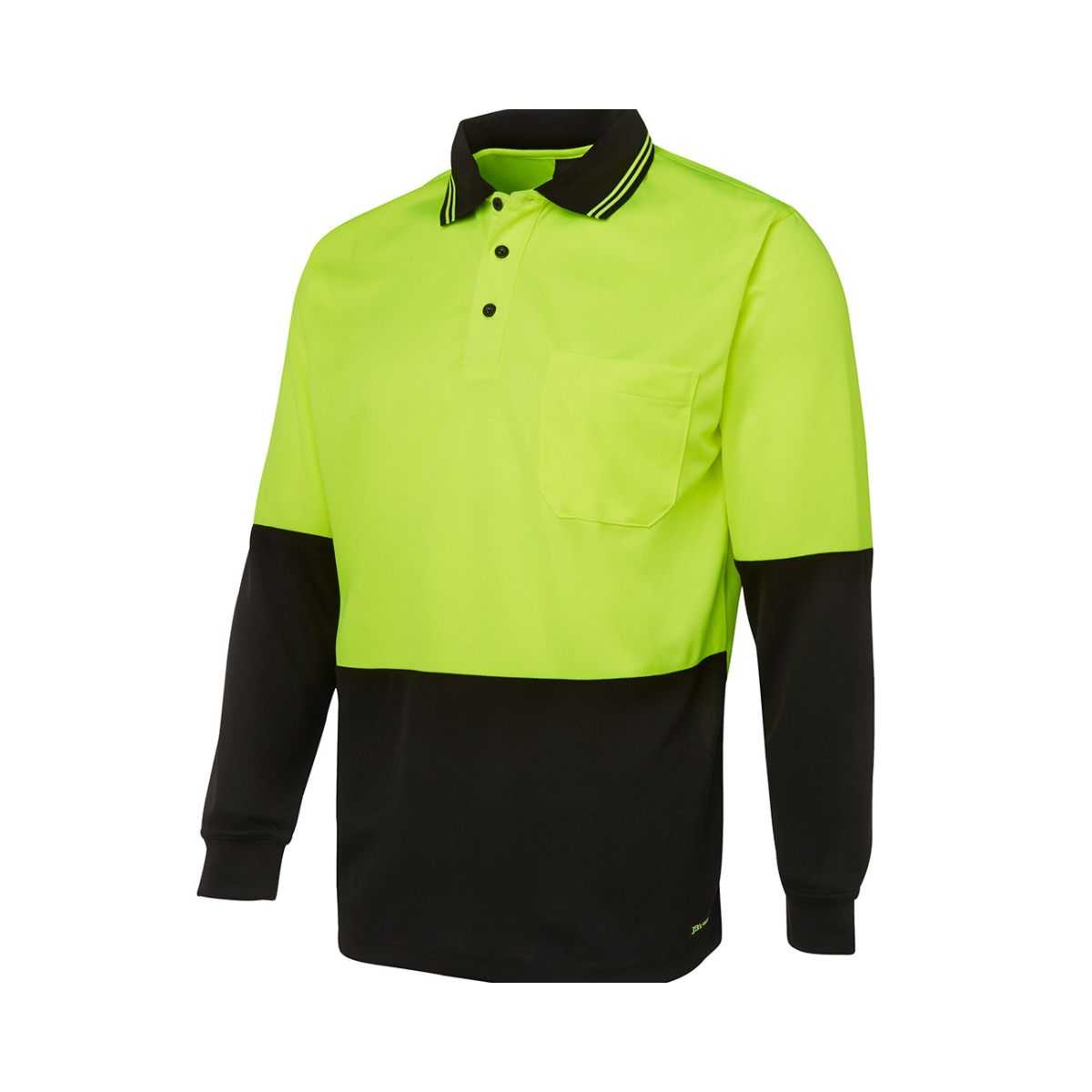Hi Vis Traditional LS polo back view