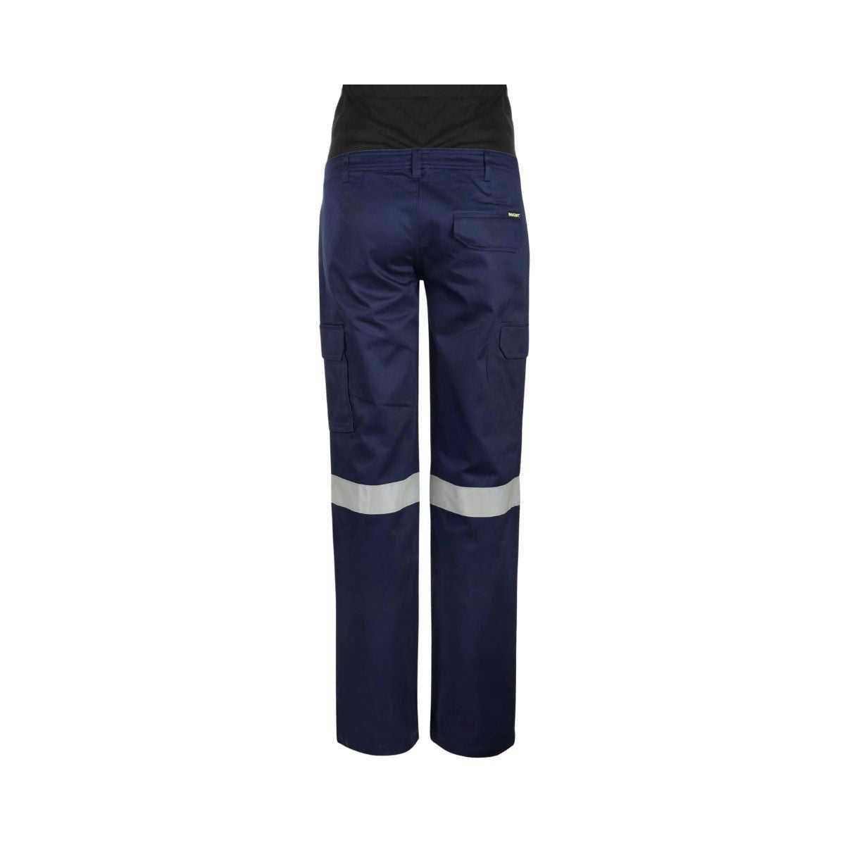 WORKCRAFT Maternity Cargo Reflective Cotton Drill Work Pants WPL080