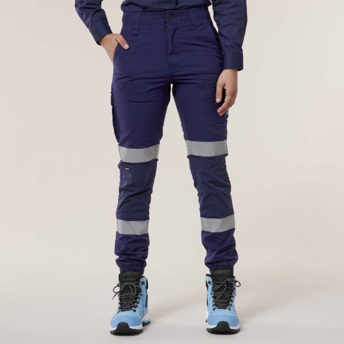 Hard Yakka Women's Raptor Cuff Pant With Segmented Tape Y08411