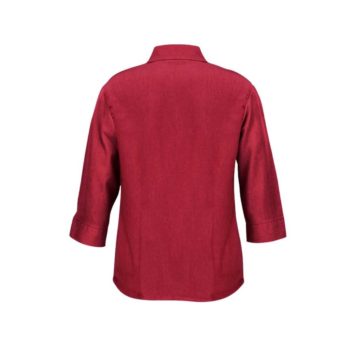 Biz Collection Womens Oasis 3/4 Sleeve Shirt LB3600 in Cherry, additional view