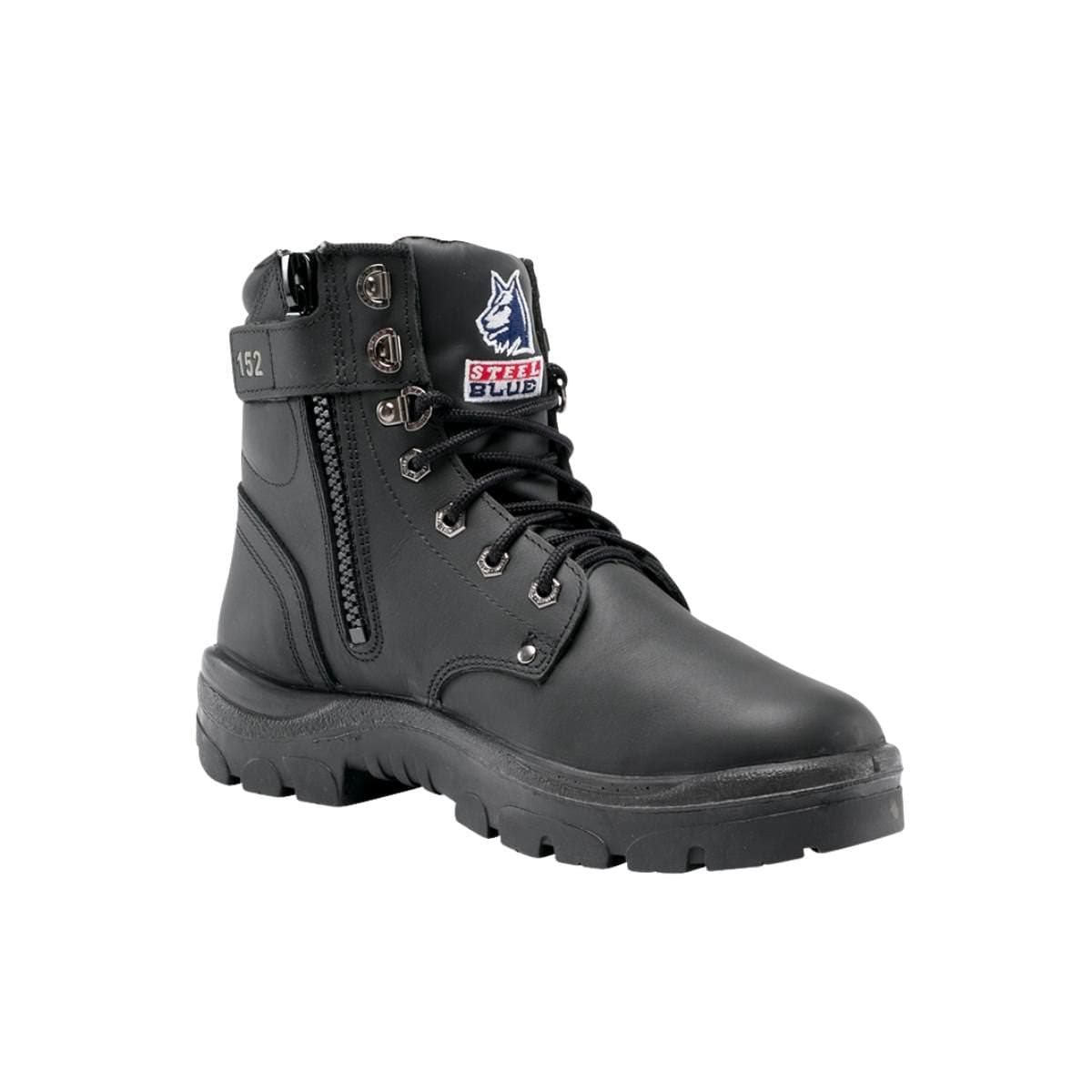 Steel Blue Argyle® Zip Sided Safety Boot Black