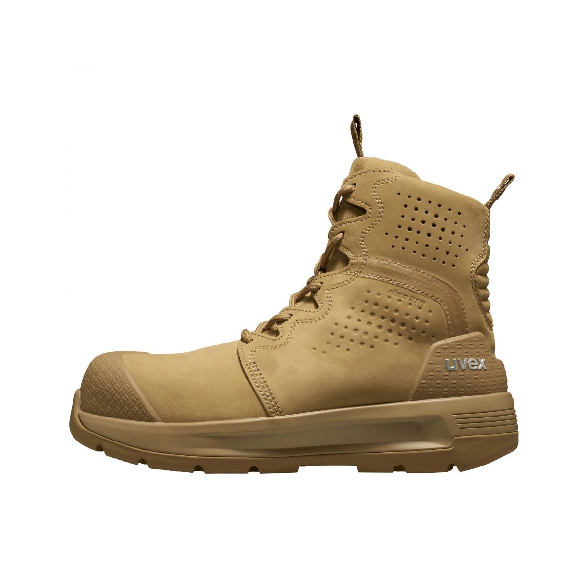 uvex 3 X-Flow P Zip Penetration Resistant Tan Work Boots (Wheat)