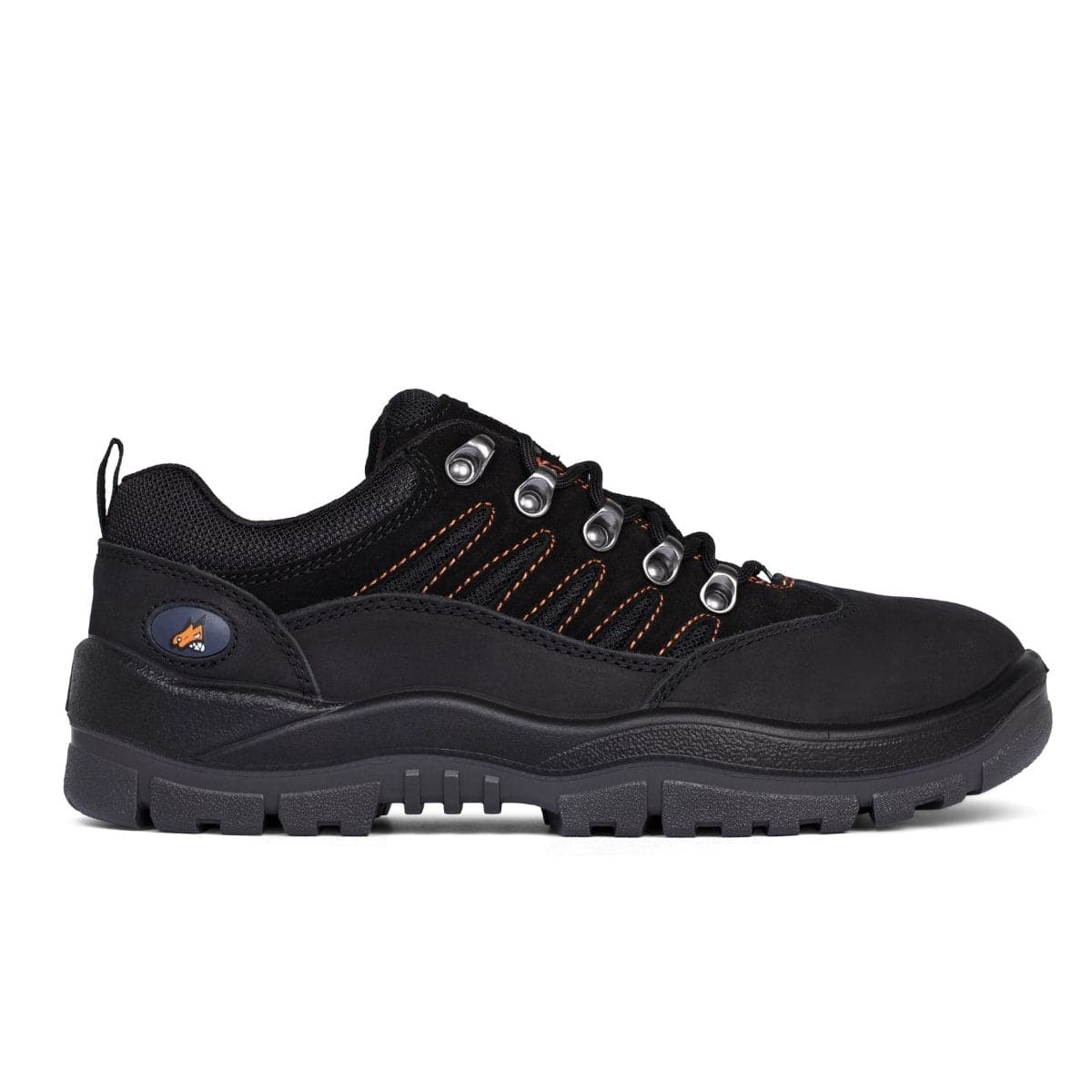 Mongrel Black-Grey Hiker Safety Shoe 390080 angled view