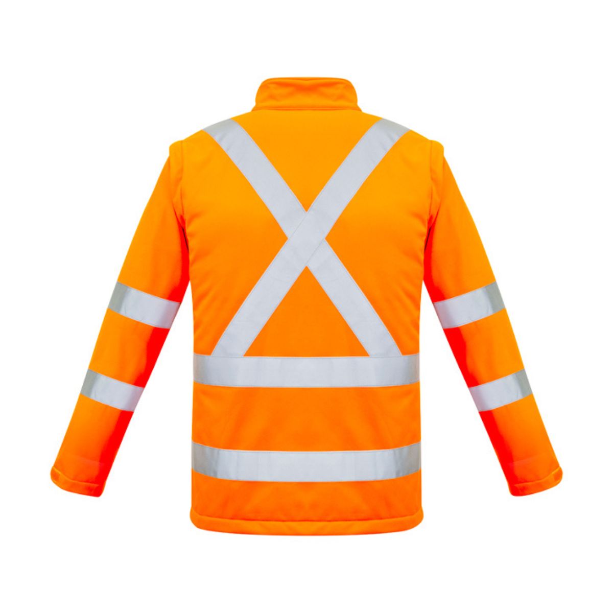 *** Syzmik Unisex Hi Vis X Back 2 In 1 Softshell Jacket ZJ680