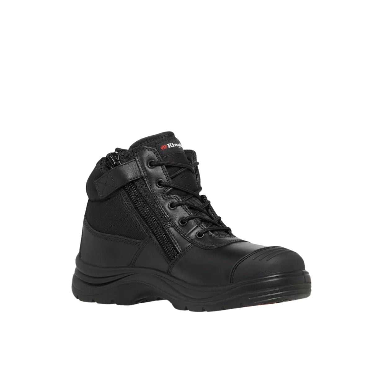 KingGee Tradie Men's Zip/Lace Steel Cap Safety Work Boots 5" K27150