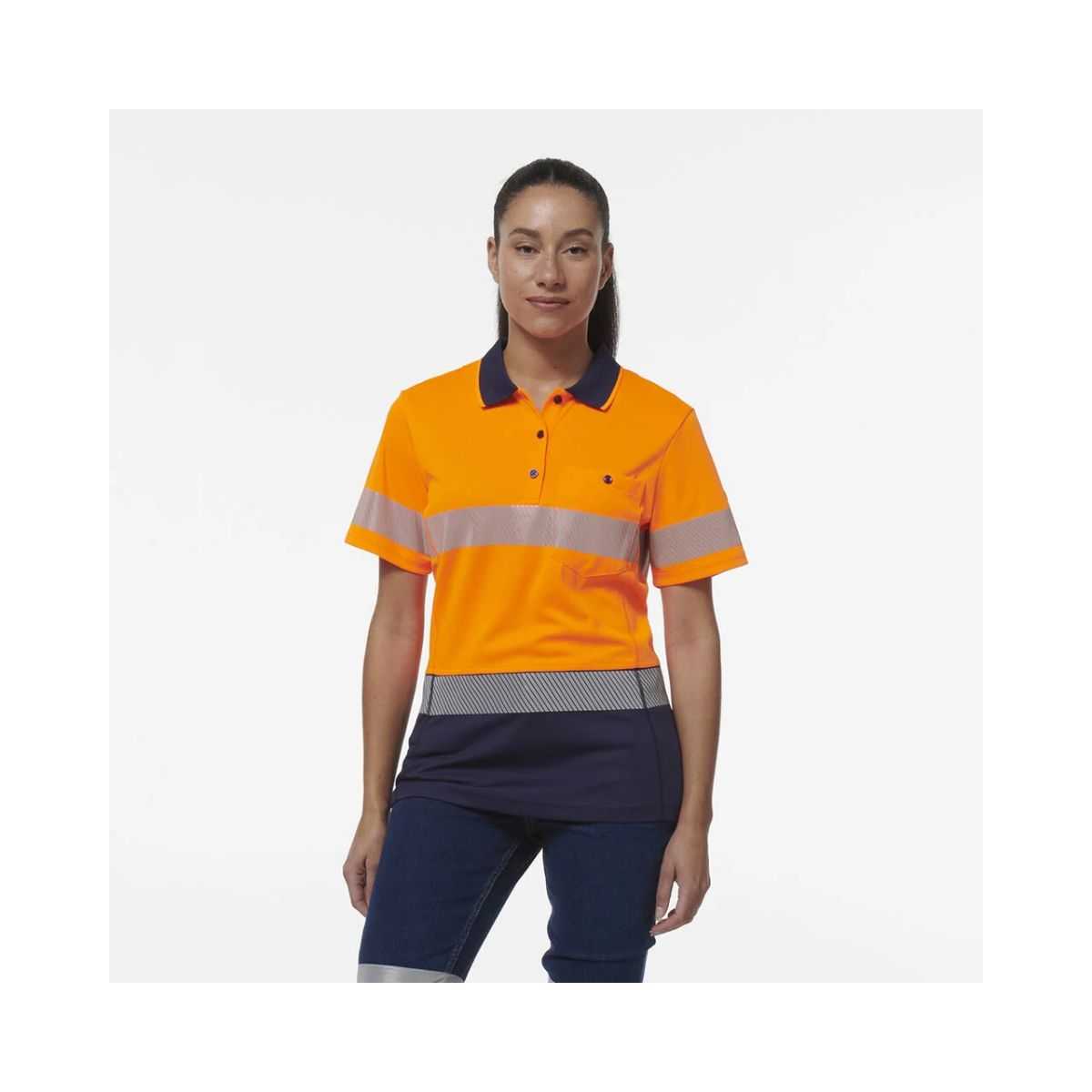 KingGee women's Workcool SS polo K44224 side view
