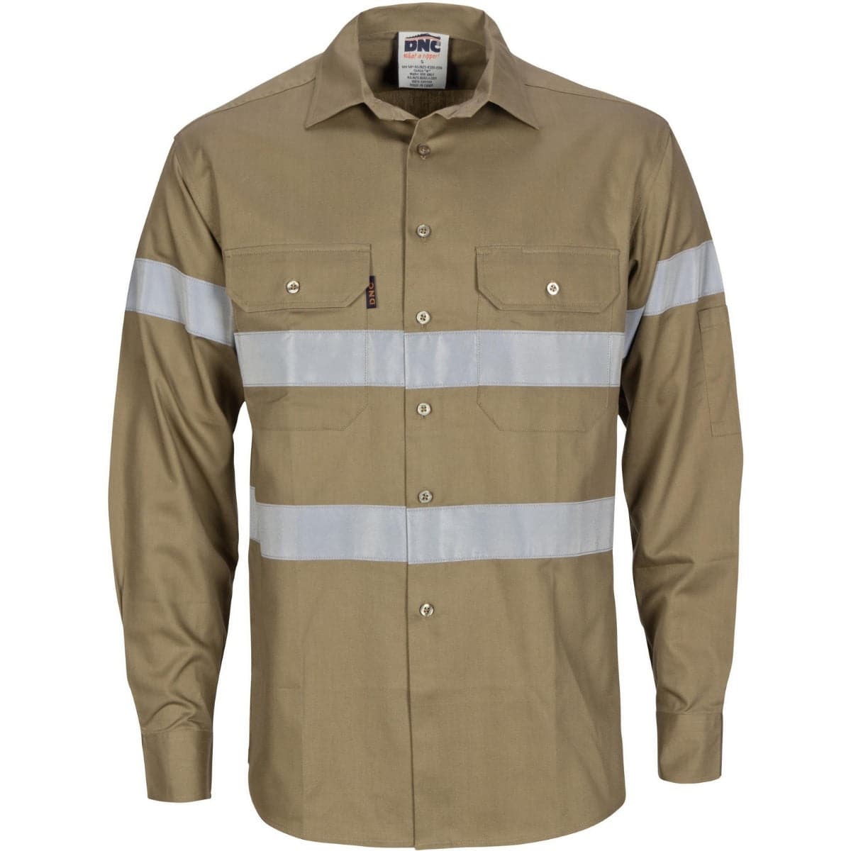 DNC HiVis Cool-Breeze Cotton Shirt - Brown