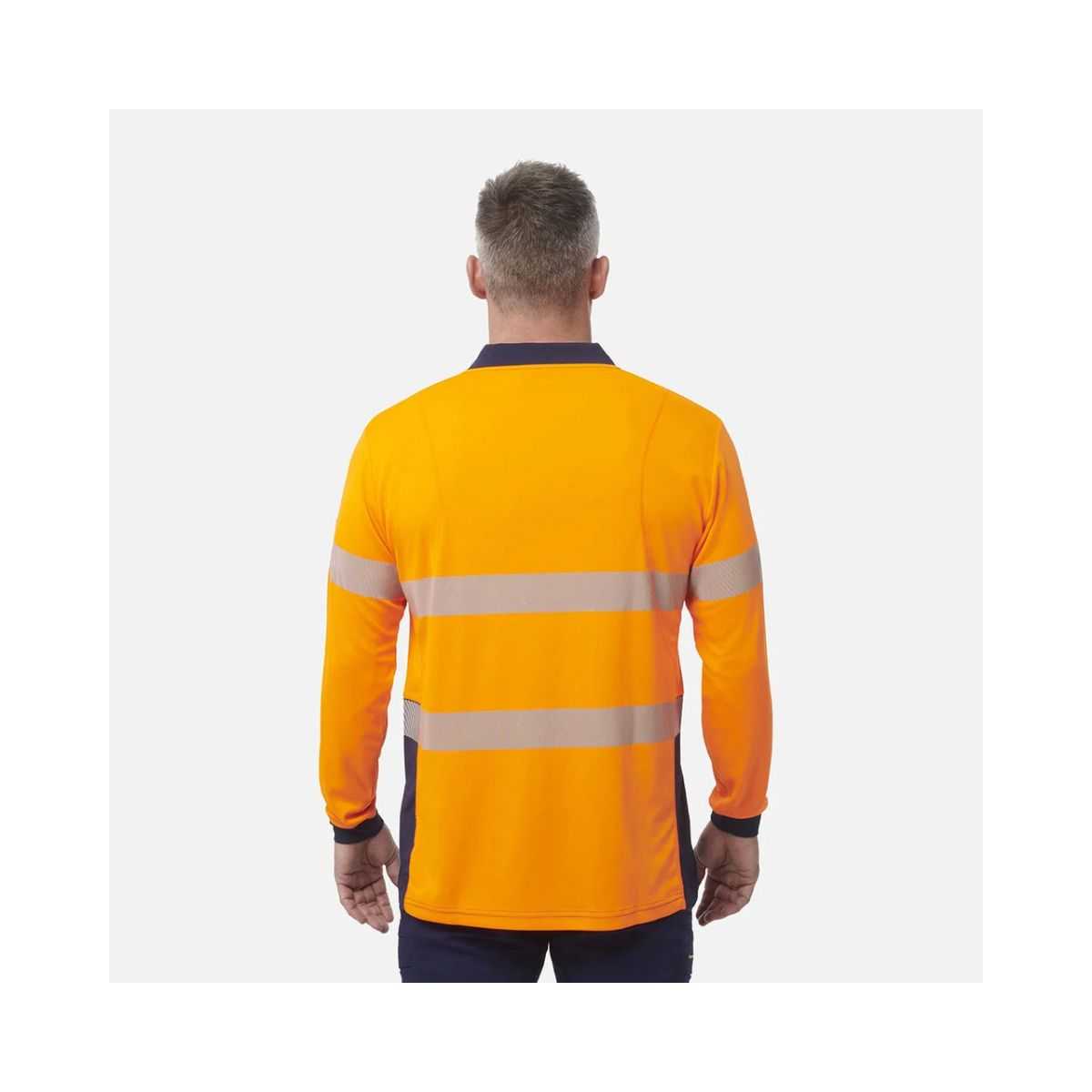 KingGee Workcool LS polo K54225 side view