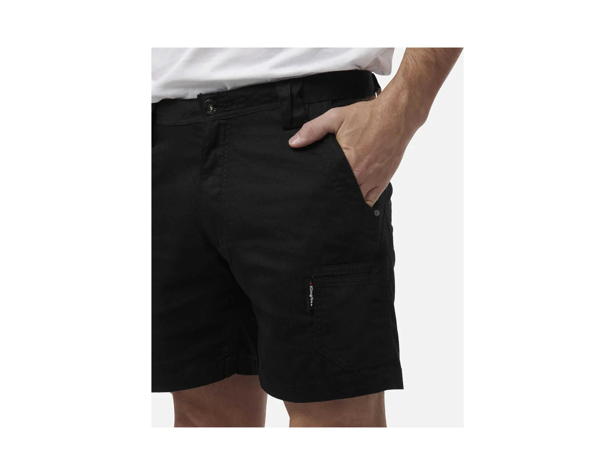 KingGee Tradies shorts pocket detail