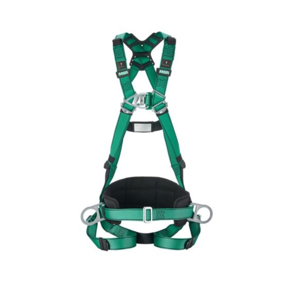MSA V-FORM full body harness with padded waist belt
