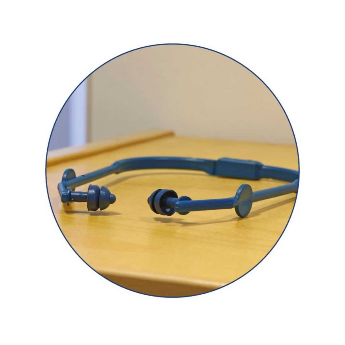 Detectamet Metal Detectable Expandaband Earplugs 2/3 Flange SNR22/23 DB - Blue (Pack of 30)