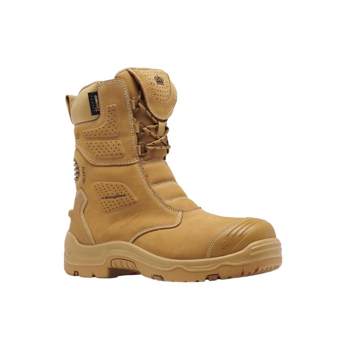 KingGee Pro 9 boot wheat front view