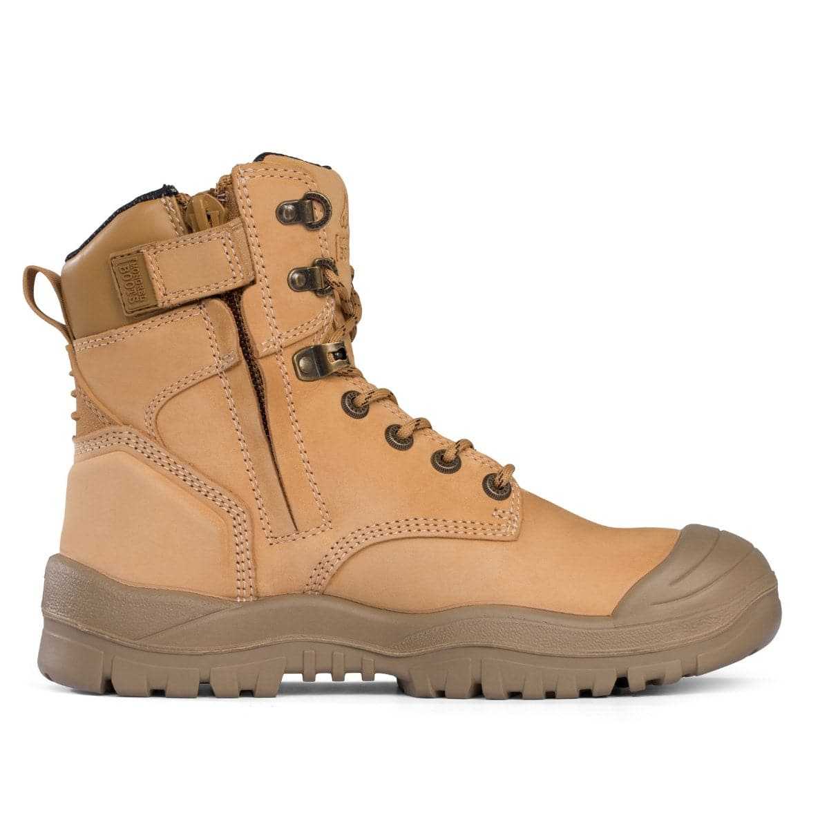 Mongrel Wheat High Ankle ZipSider Safety Boot side view