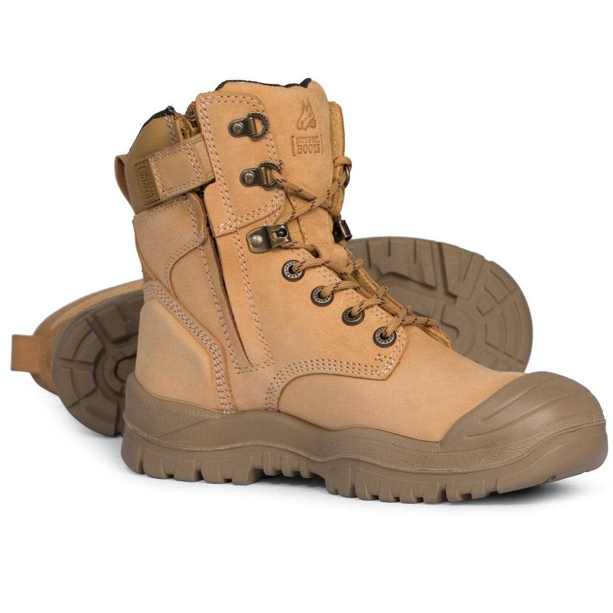 Mongrel Wheat High Ankle ZipSider Safety Boot
