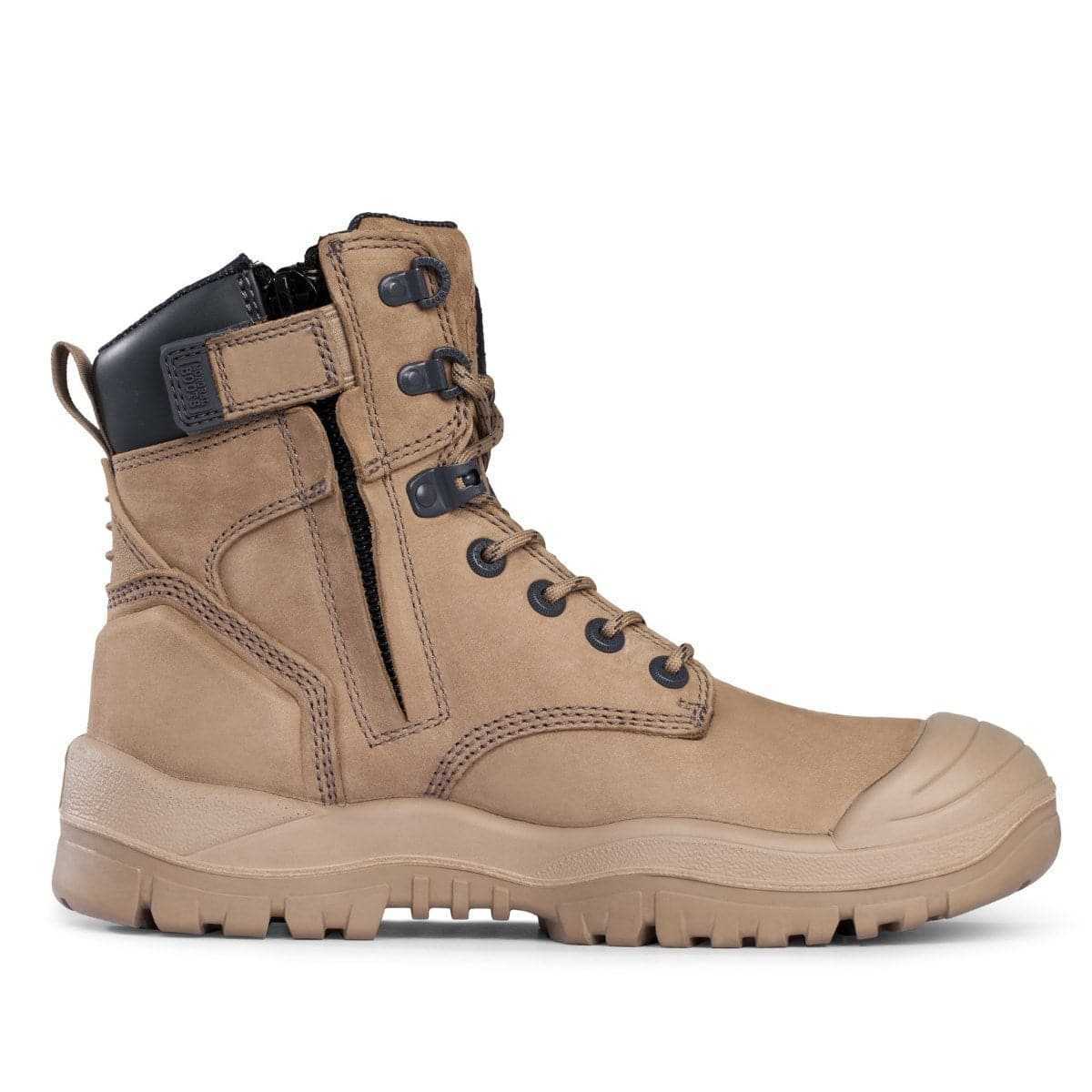 Mongrel Stone High Leg Zipsider Boot side view