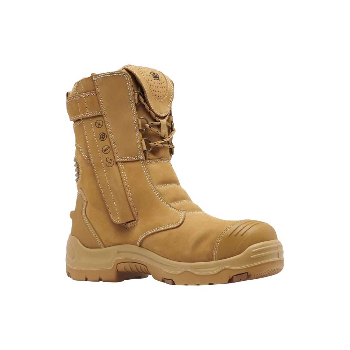 KingGee Pro 9 boot wheat back view