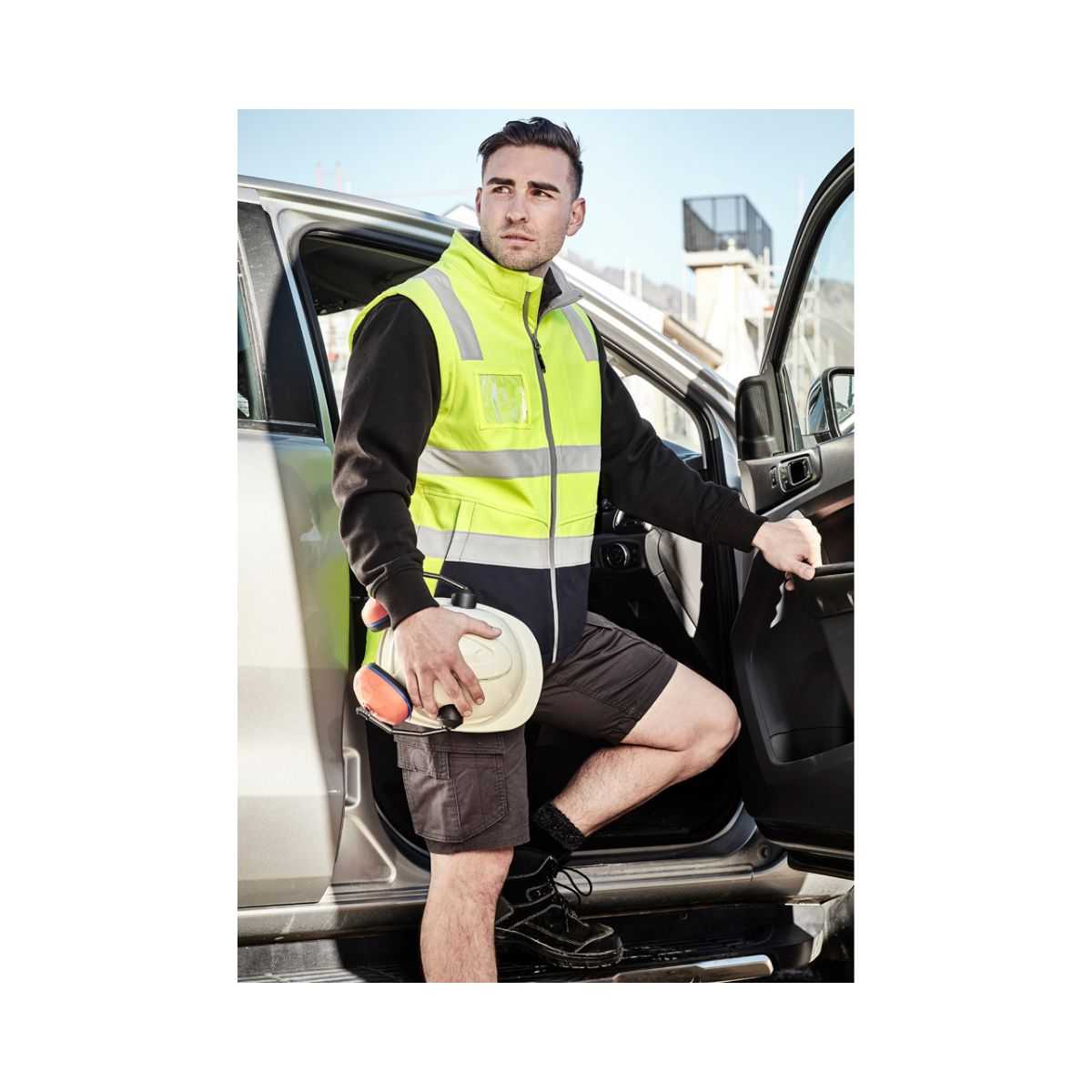 Syzmik Unisex Hi Vis Zip Softshell Vest ZV426