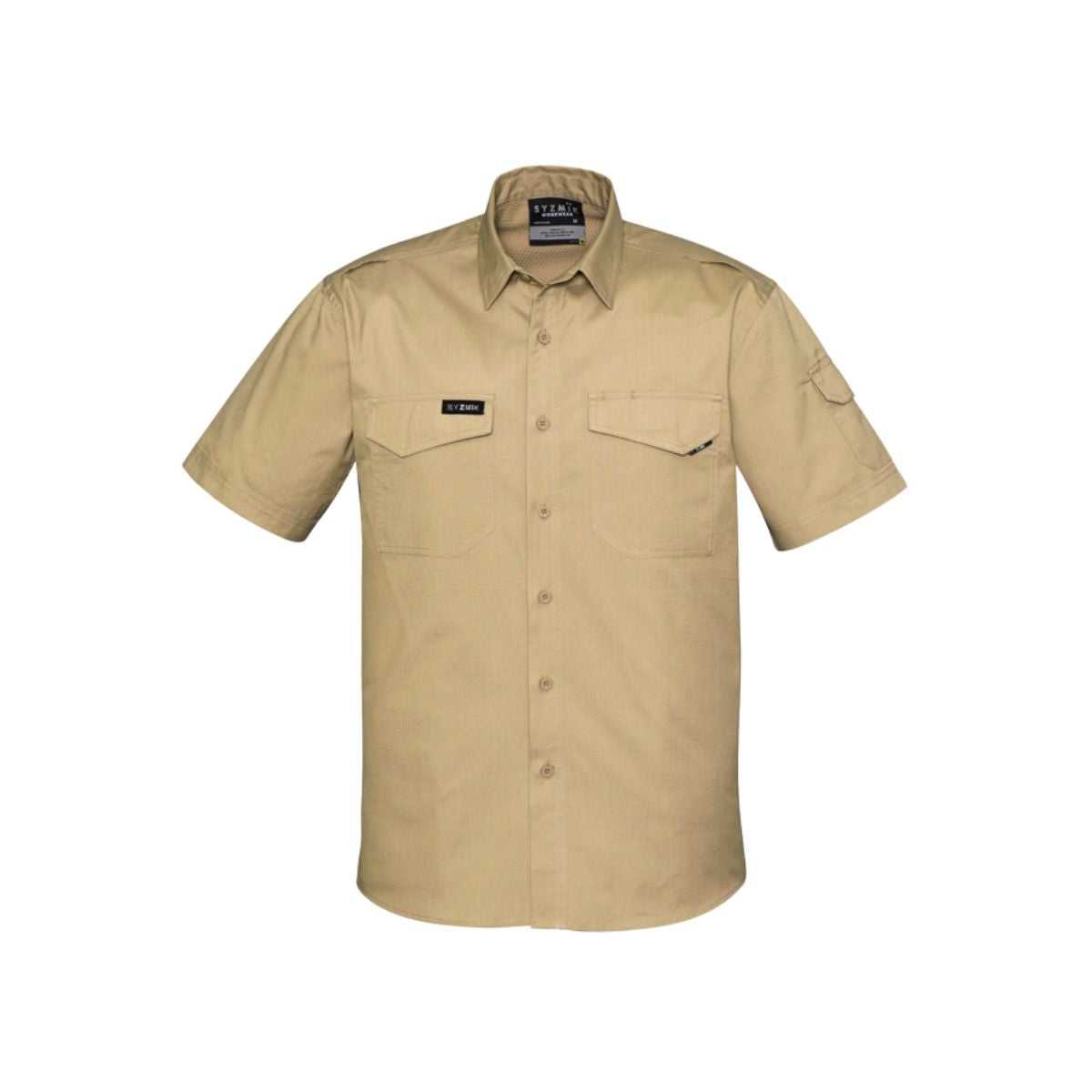 Syzmik cooling short sleeve shirt fabric close-up