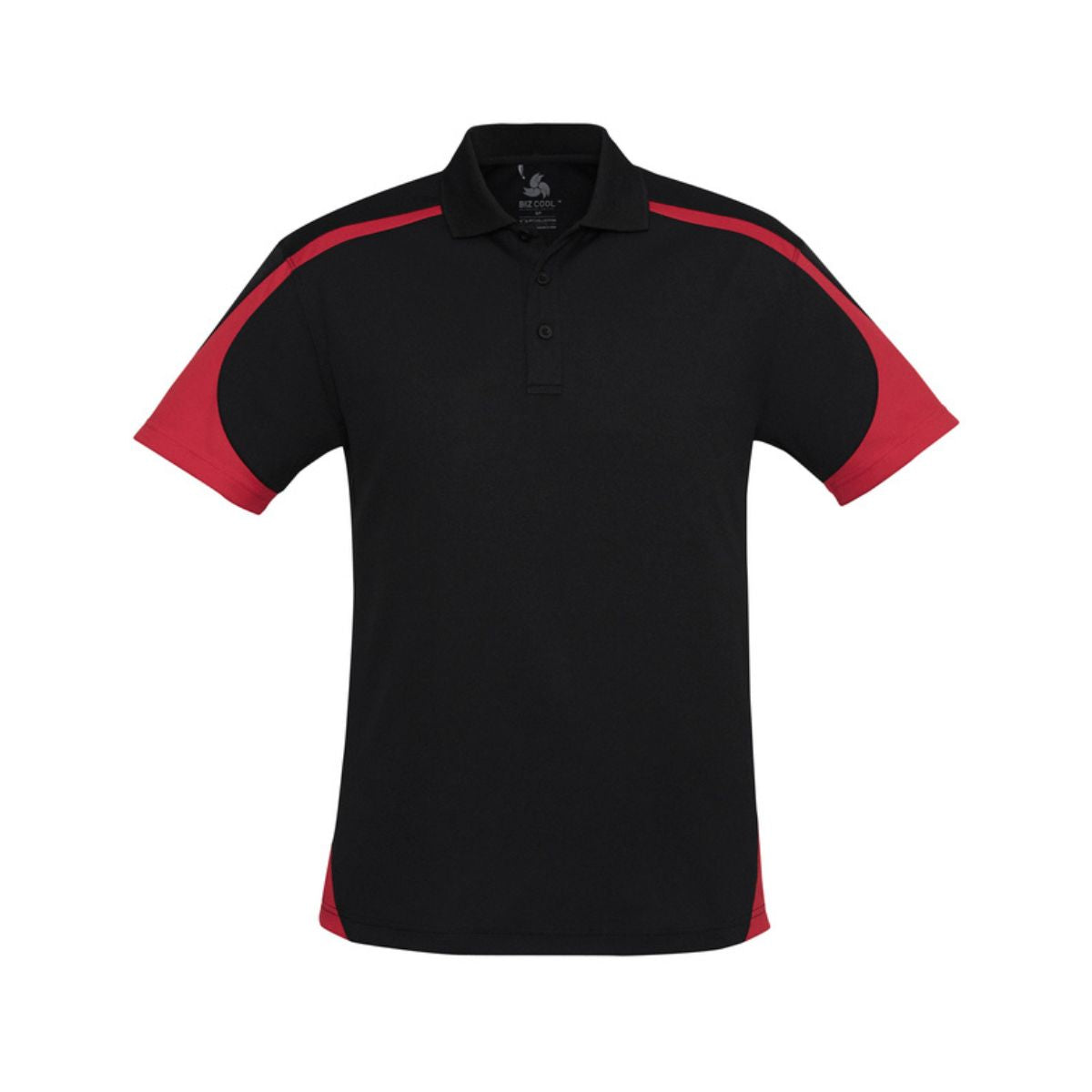 Men's Talon Short Sleeve Polo P401MS black red front